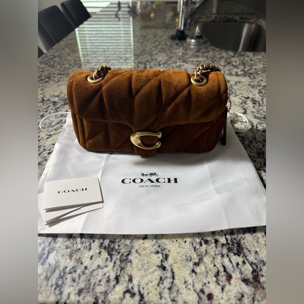 Coach Brown Suede Tabby